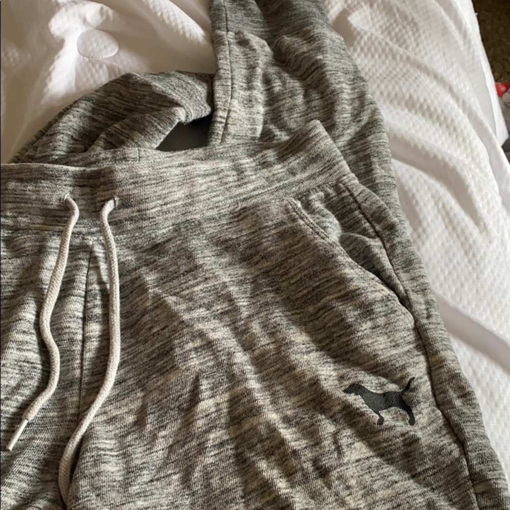 PINK grey joggers